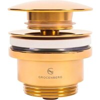 Донный клапан Grocenberg GB106 (золото глянец) - Превью изображения №2 — Интернет-магазин samo.by