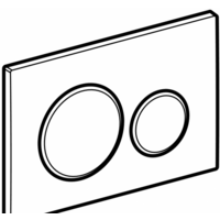 Панель смыва Geberit Sigma 20 New 115.882.14.1 (черный матовый лак/хром глянцевый) - Превью изображения №2 — Интернет-магазин samo.by
