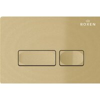 Унитаз подвесной Roxen Royal Matt в комплекте с инсталляцией StounFix Dual Fresh 6 в 1 968227 (кнопка: брашированное золото) - Превью изображения №3 — Интернет-магазин samo.by
