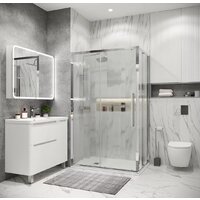 Душевой уголок Grossman Cosmo 100x80x195 120.K33.02.1080.10.02 (хром/шиншилла стекло) - Превью изображения №6 — Интернет-магазин samo.by