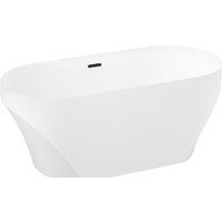 Ванна Wellsee Croquis 166x77 230301003 (отдельностоящая ванна белый глянец, экран, ножки, сифон-автомат матовый черный) - Превью изображения №2 — Интернет-магазин samo.by