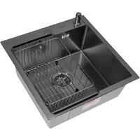 Кухонная мойка ARFEKA ECO AR мойка 500*500, коландер F, дозатор BLACK DECOR - Превью изображения №3 — Интернет-магазин samo.by