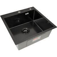 Кухонная мойка ARFEKA ECO AR мойка 500*500, коландер F, дозатор BLACK DECOR - Превью изображения №4 — Интернет-магазин samo.by