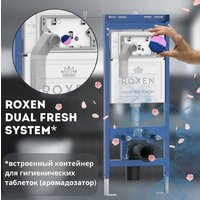 Унитаз подвесной Roxen Antares Bidet в комплекте с инсталляцией StounFix Dual Fresh 6 в 1 966135 (кнопка: серый бетон) - Превью изображения №6 — Интернет-магазин samo.by