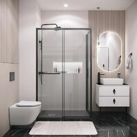 Душевой уголок Grossman Style 120x80x195 120.K33.05.1280.21.02 (черный матовый/стекло шиншилла) - Превью изображения №9 — Интернет-магазин samo.by