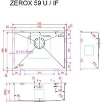 Кухонная мойка ZorG Zerox 59 U / IF PVD Gunblack - Превью изображения №4 — Интернет-магазин samo.by