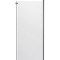 Veconi 90x195 KP06GR-90-01-C4 (стекло прозрачное/брашированный графит)
