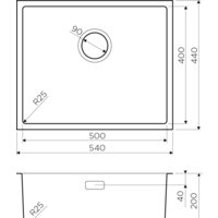 Кухонная мойка Omoikiri Tadzava 54-U/I-IN 4993512 (нержавеющая сталь) - Превью изображения №4 — Интернет-магазин samo.by