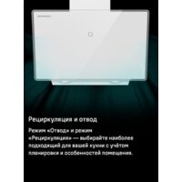 Кухонная вытяжка MAUNFELD Eagle 850 60 (белое стекло) - Превью изображения №19 — Интернет-магазин samo.by