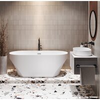 Ванна Wellsee Croquis 166x77 230301001 (отдельностоящая ванна белый глянец, экран, ножки, сифон-автомат хром) - Превью изображения №8 — Интернет-магазин samo.by