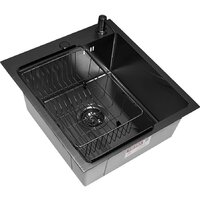 Кухонная мойка ARFEKA ECO AR мойка 450*500, коландер F, дозатор BLACK - Превью изображения №4 — Интернет-магазин samo.by