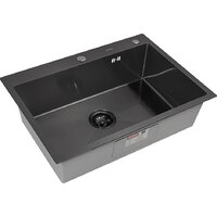 Кухонная мойка ARFEKA ECO AR 700*500 BLACK PVD NANO - Превью изображения №4 — Интернет-магазин samo.by