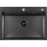 Кухонная мойка ARFEKA ECO AR 700*500 BLACK PVD NANO - Превью изображения №5 — Интернет-магазин samo.by