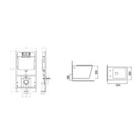 Унитаз подвесной SantiLine SL-5004MB + SL-04 - Превью изображения №2 — Интернет-магазин samo.by