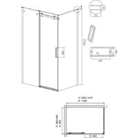 Душевой уголок Grossman Classic 140x90x195 120.K33.04.1490.21.00 (черный матовый/стекло прозрачное) - Превью изображения №10 — Интернет-магазин samo.by