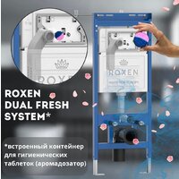 Инсталляция для унитаза Roxen StounFix Dual Fresh 710200 с удлиненными креплениями в комплекте и встр. контейнером для гигиенических таблеток (аромадозатор) - Превью изображения №9 — Интернет-магазин samo.by