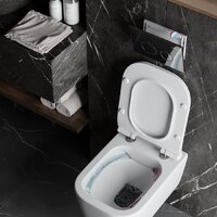 Инсталляция для унитаза Roxen StounFix Dual Fresh 710200 с удлиненными креплениями в комплекте и встр. контейнером для гигиенических таблеток (аромадозатор) - Превью изображения №8 — Интернет-магазин samo.by
