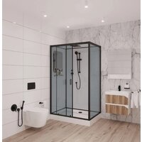 Душевая кабина Niagara NG-6912-01QL Black 120x80x210 (тонированное стекло) - Превью изображения №2 — Интернет-магазин samo.by