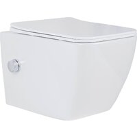 Унитаз подвесной Roxen Cube Tornado Bidet в комплекте с инсталляцией StounFix Dual Fresh 6 в 1 868571 (кнопка: сатин матовая) - Превью изображения №4 — Интернет-магазин samo.by