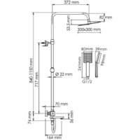 Душевая система  Wasserkraft A199.118.141.087.CH Thermo - Превью изображения №3 — Интернет-магазин samo.by