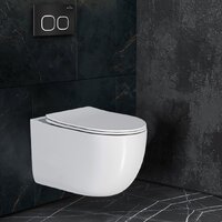 Унитаз подвесной Roxen Vortex Tornado в комплекте с инсталляцией StounFix Dual Fresh 6 в 1 964498 (кнопка: черный матовый) - Превью изображения №9 — Интернет-магазин samo.by