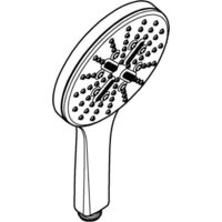 Душевая лейка Grohe Rainshower SmartActive 22127KF0 (черный) - Превью изображения №5 — Интернет-магазин samo.by