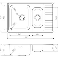 Кухонная мойка Omoikiri Sagami 79-2 IN - Превью изображения №5 — Интернет-магазин samo.by