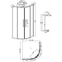 Душевой уголок Grossman Cosmo 100x100x195 301.K33.02.1010.32.00 (золото сатин/прозрачное стекло) - Превью изображения №11 — Интернет-магазин samo.by