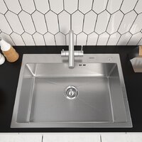 Кухонная мойка ARFEKA ECO AR 700*500 SATIN DECOR MILLET GRAINS - Превью изображения №2 — Интернет-магазин samo.by