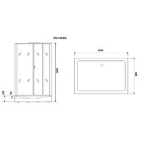 Душевая кабина Niagara NG-6012-01GQL 120x80x210 (прозрачное стекло) - Превью изображения №3 — Интернет-магазин samo.by