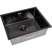 Кухонная мойка ARFEKA ECO AR 550*450 BLACK PVD NANO DECOR - Превью изображения №2 — Интернет-магазин samo.by
