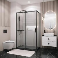 Душевой уголок Grossman Style 130x80x195 120.K33.05.1380.21.02 (черный матовый/стекло шиншилла) - Превью изображения №7 — Интернет-магазин samo.by