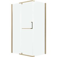 Душевая стенка Grossman Pragma 90x195 200.K33.03.90.32.00 (золото сатин,стекло прозрачное) - Превью изображения №2 — Интернет-магазин samo.by