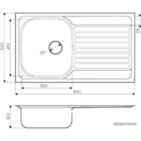 Кухонная мойка Omoikiri Kashiogawa 86-IN (матовый) - Превью изображения №3 — Интернет-магазин samo.by