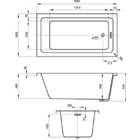 Ванна Wellsee FreeDom 2.0 165x80 233002000 (встраиваемая ванна белый глянец) - Превью изображения №8 — Интернет-магазин samo.by