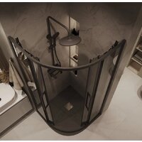 Душевой уголок Grossman Cosmo 100x100x195 301.K33.02.1010.21.10 (черный матовый/тонированное стекло) - Превью изображения №10 — Интернет-магазин samo.by
