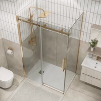 Душевой уголок Grossman Classic 140x80x195 120.K33.04.1480.32.00 (золото сатин/стекло прозрачное) - Превью изображения №9 — Интернет-магазин samo.by