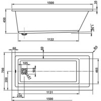 Ванна VagnerPlast Cavallo 150 - Превью изображения №3 — Интернет-магазин samo.by