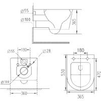 Унитаз подвесной Roxen Vortex Tornado в комплекте с инсталляцией StounFix Dual Fresh 6 в 1 964479 (кнопка: хром матовый) - Превью изображения №15 — Интернет-магазин samo.by