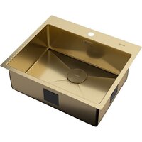 Кухонная мойка ZorG Zerox 59 IF PVD Gold - Превью изображения №2 — Интернет-магазин samo.by