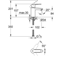 Смеситель Grohe Eurostyle Cosmopolitan 3246820E - Превью изображения №2 — Интернет-магазин samo.by