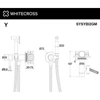 Гигиенический душ Whitecross SYSYBI2NIB (брашированный никель) - Превью изображения №3 — Интернет-магазин samo.by