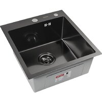Кухонная мойка ARFEKA ECO AR мойка 450*500, коландер F, дозатор BLACK DECOR MILLET - Превью изображения №3 — Интернет-магазин samo.by