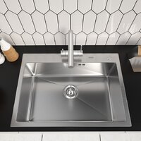 Кухонная мойка ARFEKA ECO AR 700*500 SATIN - Превью изображения №2 — Интернет-магазин samo.by