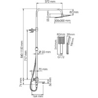 Душевая система  Wasserkraft A199.118.141.010.CH Thermo - Превью изображения №3 — Интернет-магазин samo.by