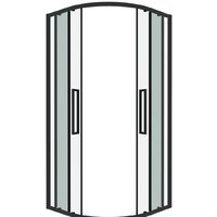 Душевой уголок Grossman Cosmo 100x100x195 301.K33.02.1010.21.00 (черный матовый/прозрачное стекло) - Превью изображения №2 — Интернет-магазин samo.by