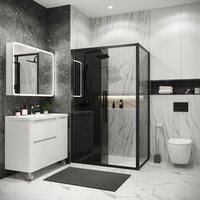Душевой уголок Grossman Cosmo 120x80x195 120.K33.02.1280.21.10 (черный матовый/тонированно стекло) - Превью изображения №8 — Интернет-магазин samo.by