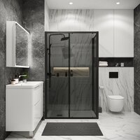 Душевой уголок Grossman Cosmo 120x80x195 120.K33.02.1280.21.10 (черный матовый/тонированно стекло) - Превью изображения №7 — Интернет-магазин samo.by