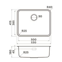 Кухонная мойка Omoikiri Omi 53-U/I-GB Ultra (графит) - Превью изображения №2 — Интернет-магазин samo.by