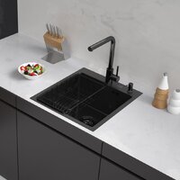 ARFEKA ECO AR мойка 450*500, коландер F, дозатор BLACK DECOR